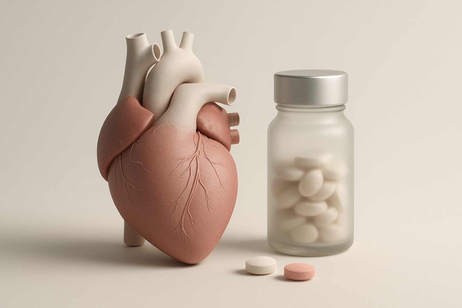 HFrEF treatment — illustrative scientific rendering