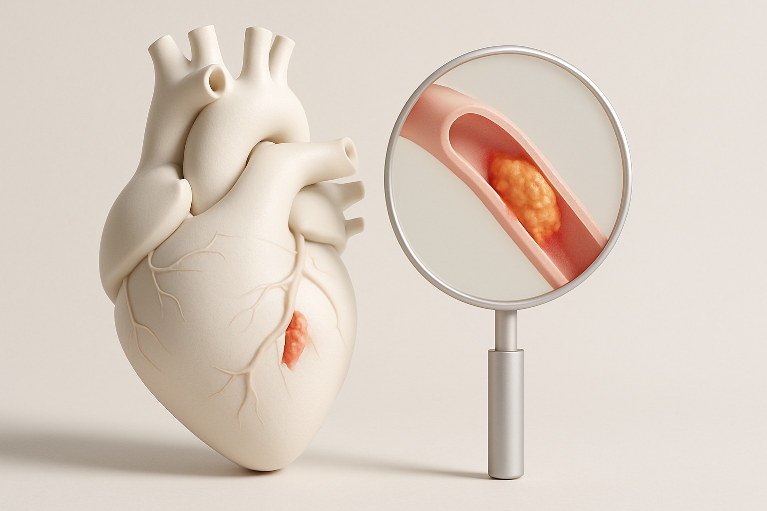 Coronary artery disease — illustrative scientific rendering