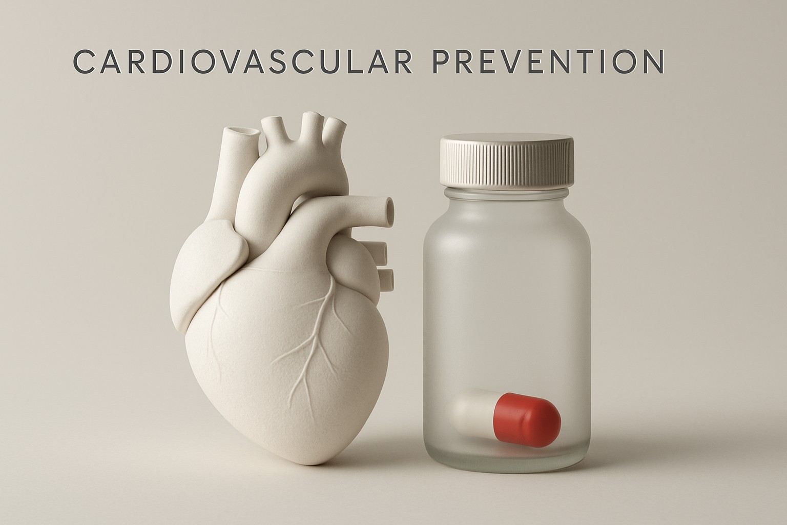 Cardiovascular prevention — illustrative scientific rendering