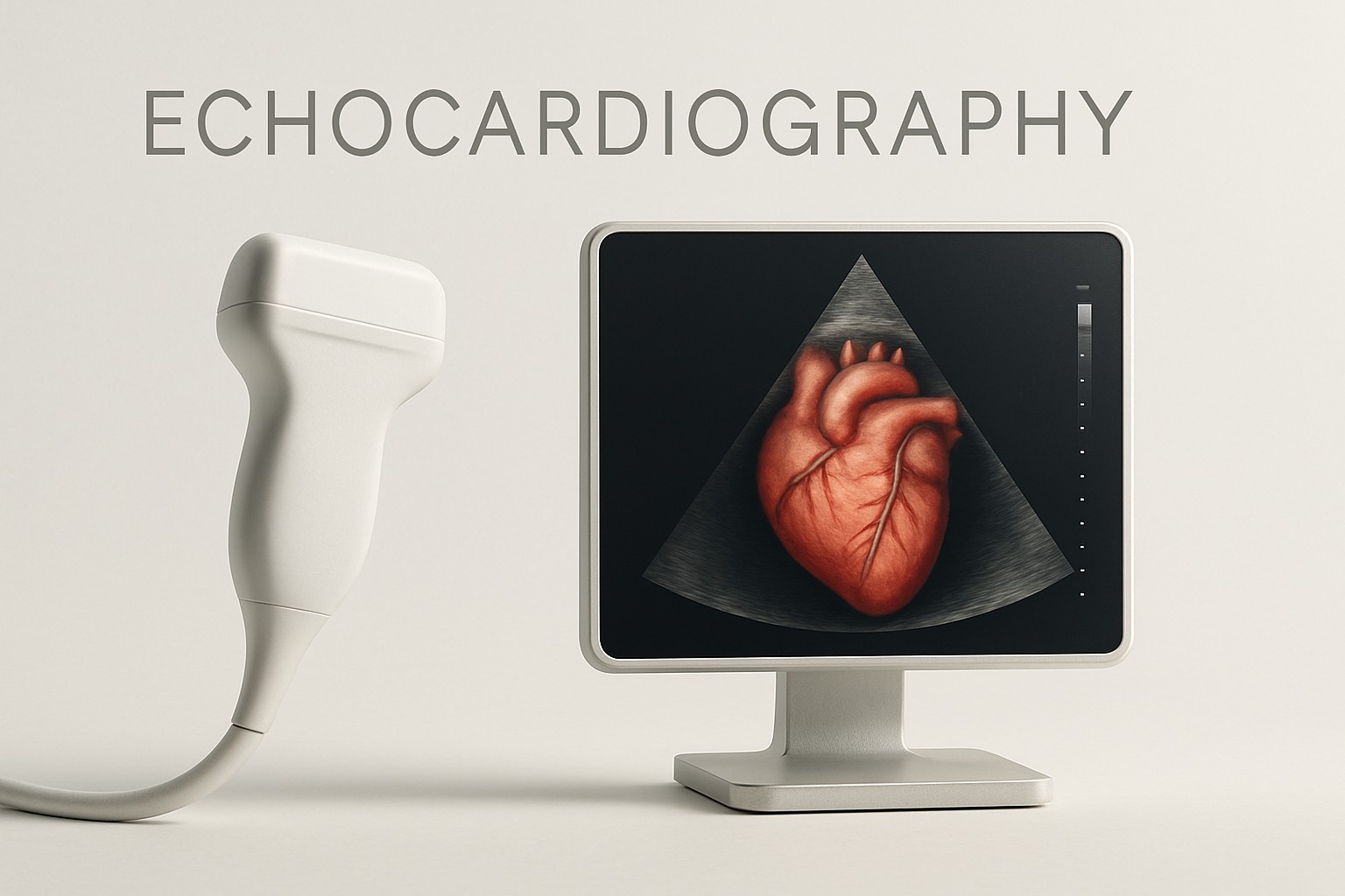 Echocardiography — illustrative scientific rendering