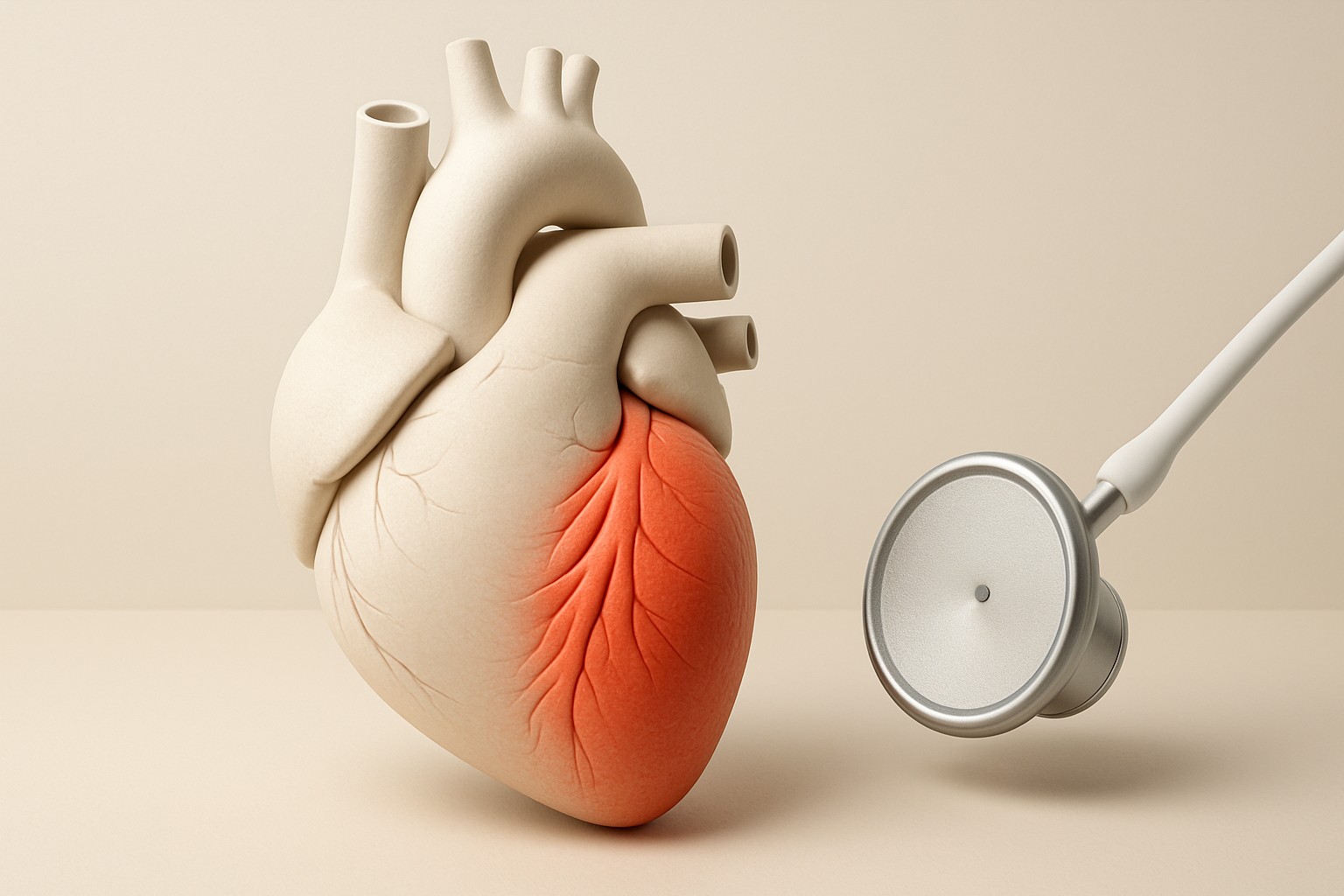 Hypertrophic cardiomyopathy — illustrative scientific rendering