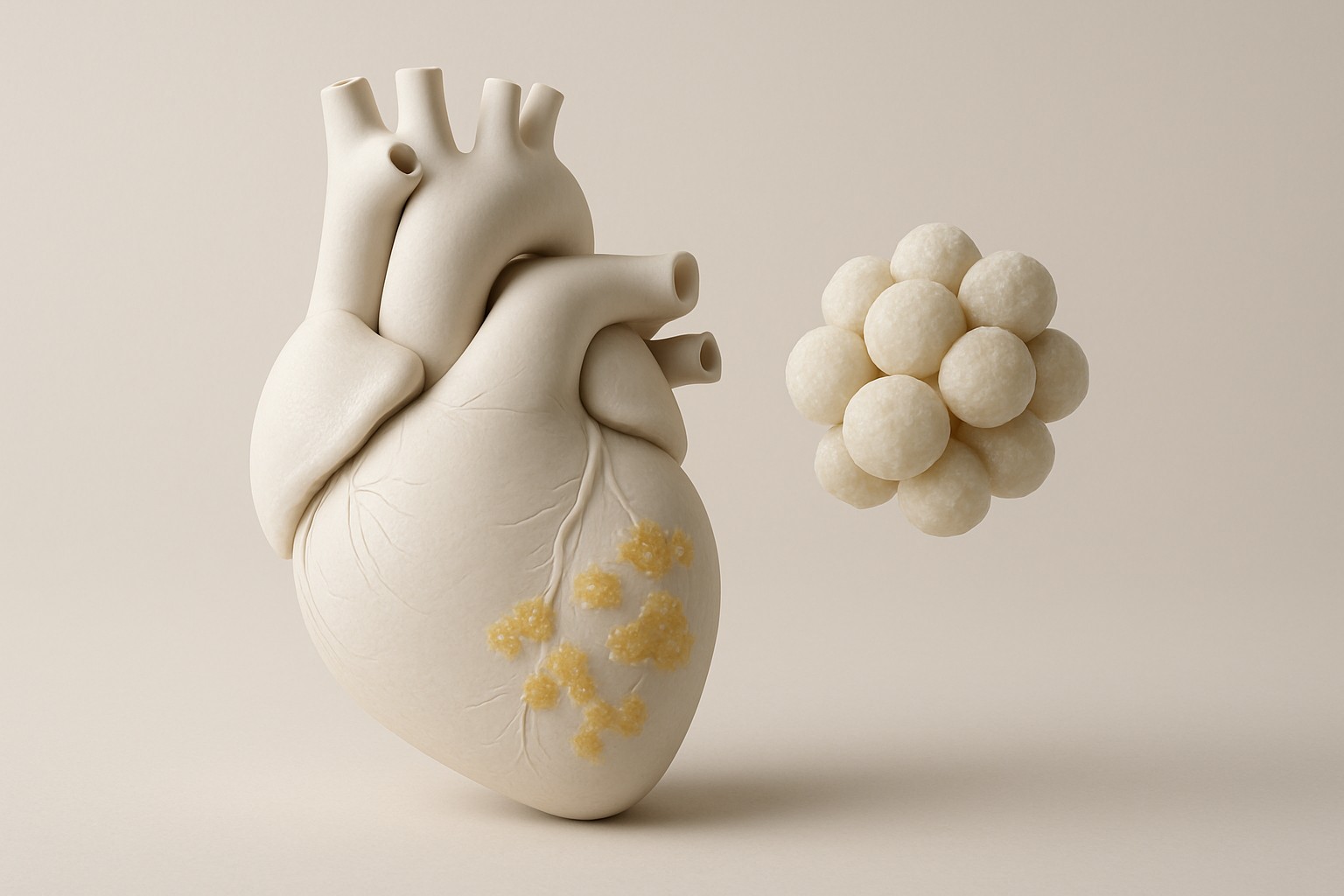 Cardiac amyloidosis — illustrative scientific rendering