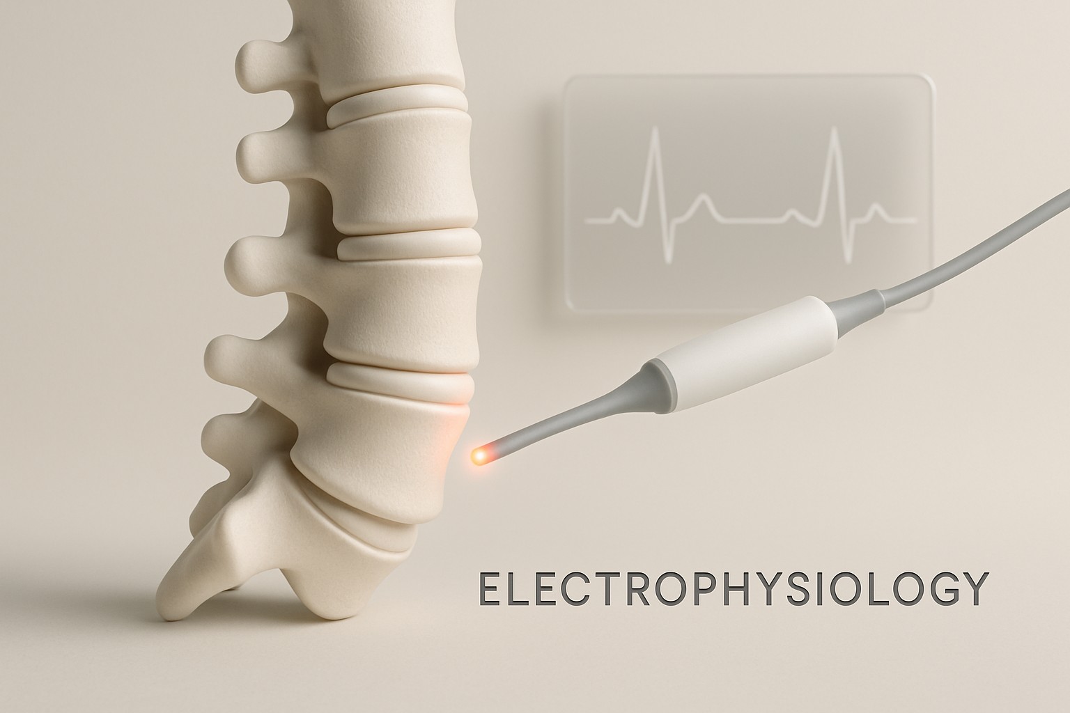 Electrophysiology — illustrative scientific rendering