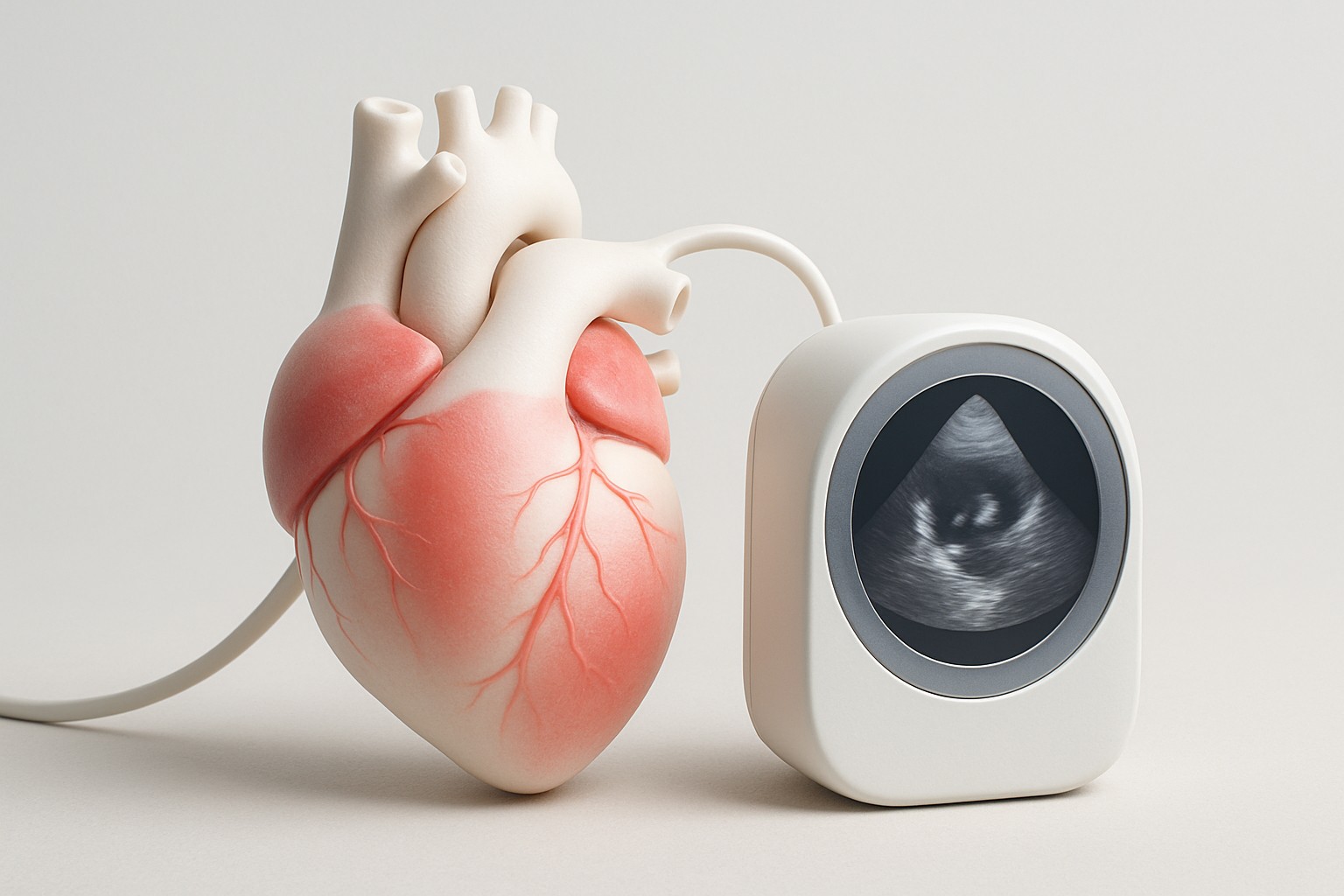 Cardiac Imaging — illustrative scientific rendering