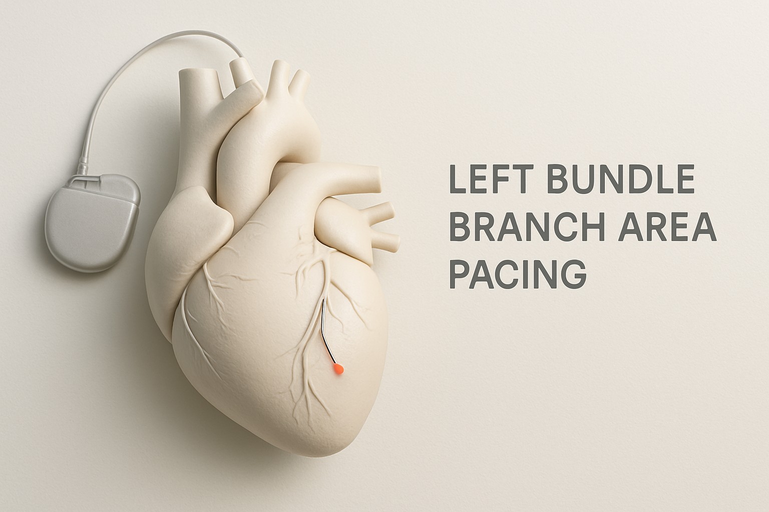 Left Bundle Branch Area Pacing — illustrative scientific rendering